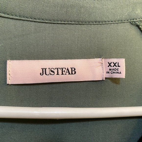 Just Fab Green Button Up Romper Shorts with Pockets!  XXL NWT - Picture 6 of 8